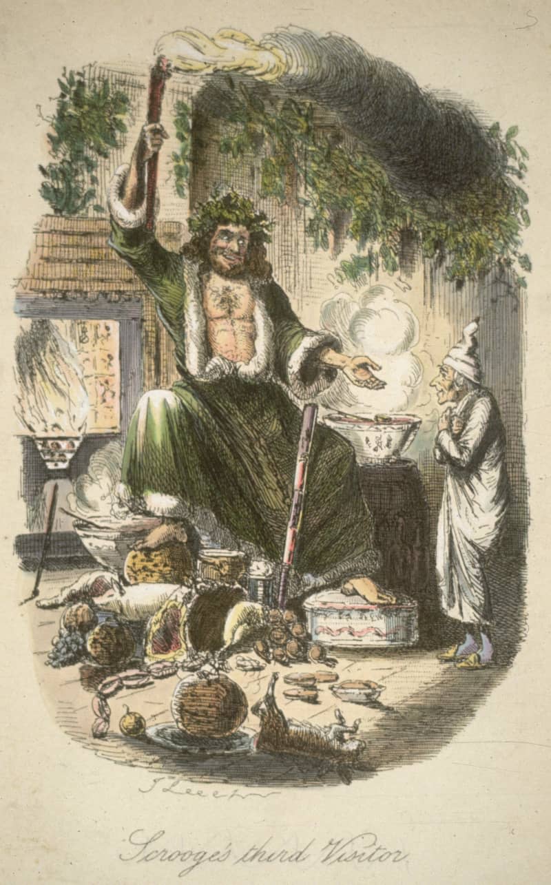 A Christmas Carol, Scrooge and the Ghost of Christmas Present