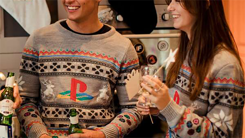 A photo of the Sony Playstation sweater