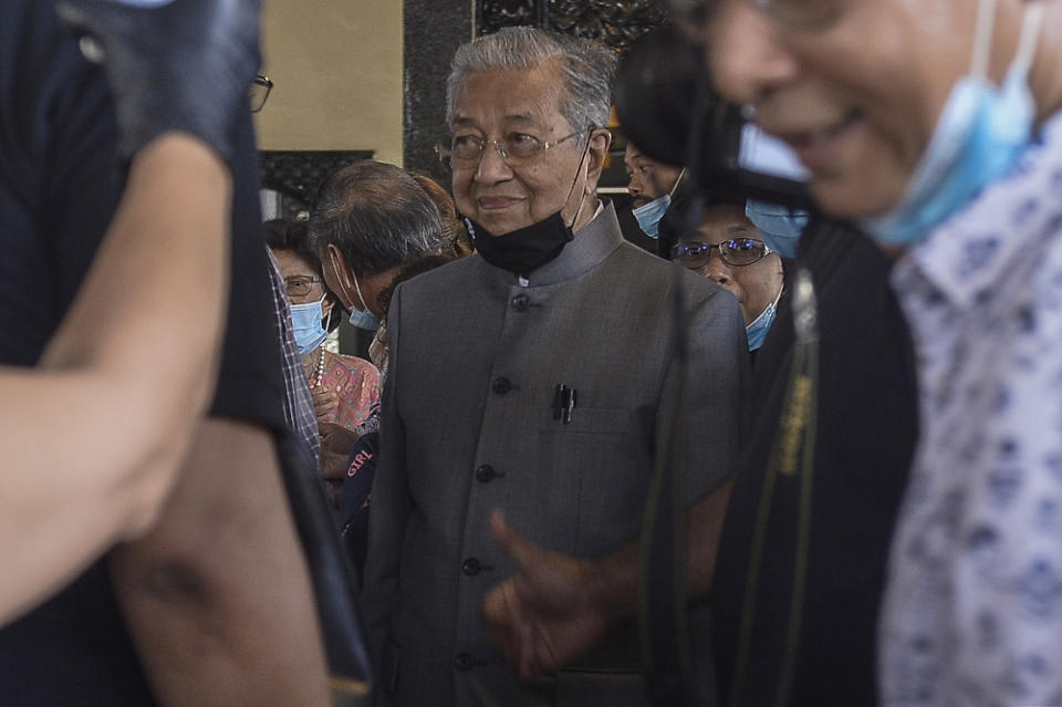 Former prime minister Tun Dr Mahathir Mohammad is seen in this file picture taken on June 30, 2020. — Picture by Miera Zulyana