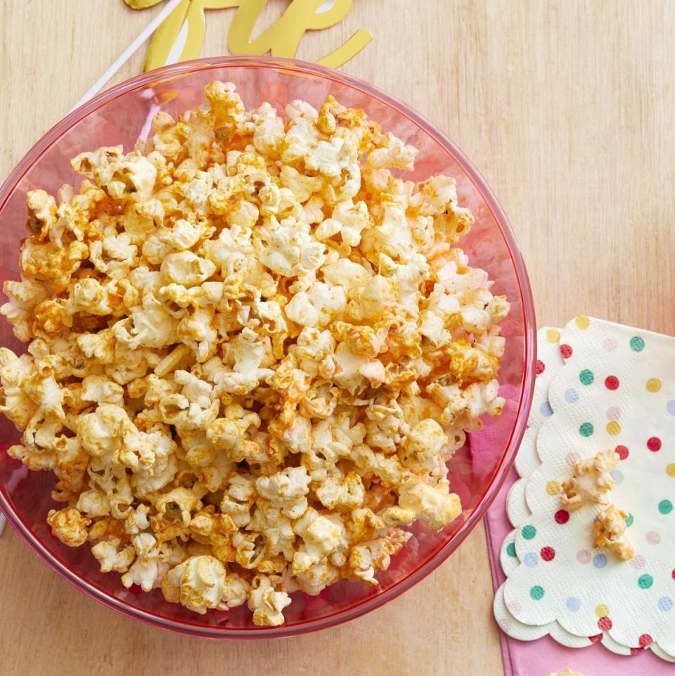 healthy super bowl recipes sriracha popcorn