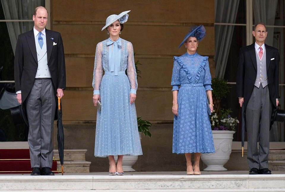 Prince William, Princess Kate, Duchess Sophie and Prince Edward attend a garden party