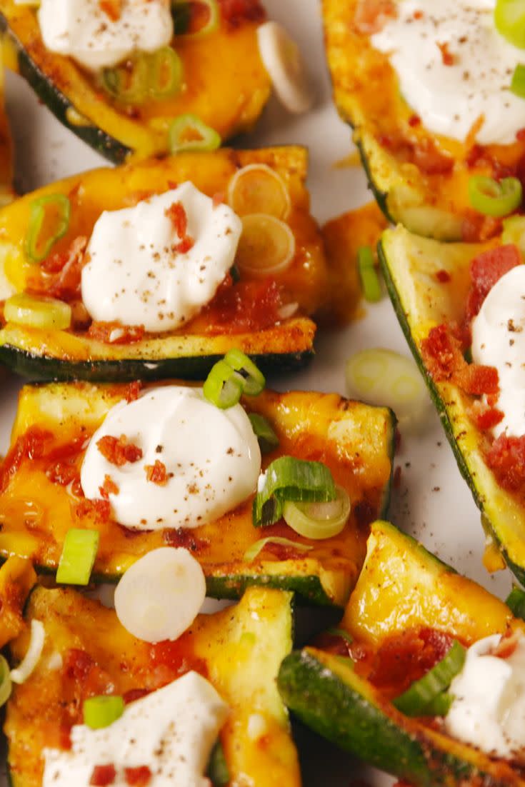 Loaded Zucchini Skins