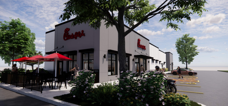 A Chick-fil-A planned at the former Red Lobster, off U.S. 41, in Naples, has been sent back to the drawing board by the city's Design Review Board.