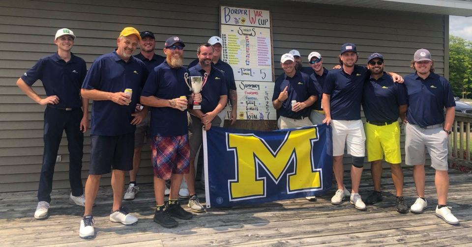 The inaugural Border War Cup Champions, the Michigan team, from the 2021 tournament.