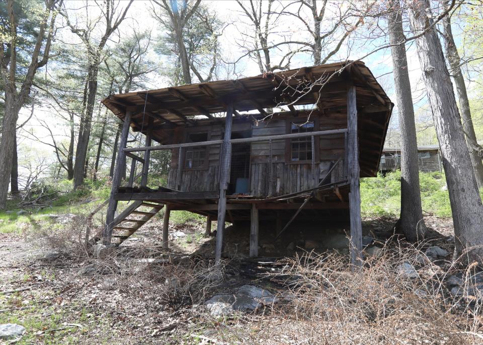 An old wooden cabin at Baker Camp in Harriman State Park.  Wednesday, May 11, 2022.