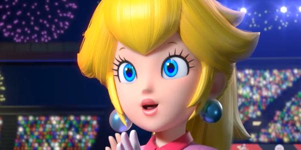 Filtran diseño de la Princesa Peach y el logo de la película de Super Mario