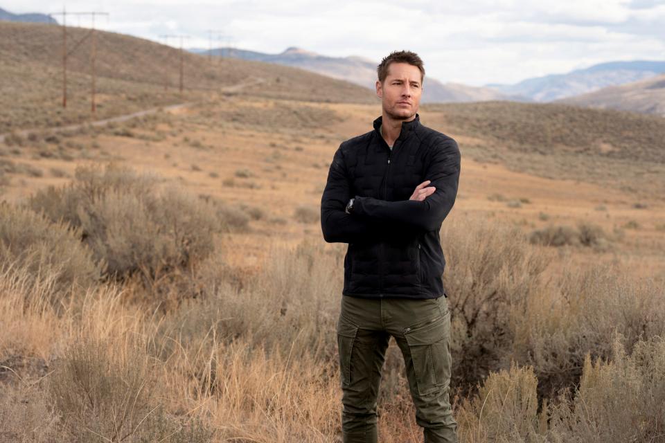 Justin Hartley as Colter Shaw in new CBS drama "Tracker."