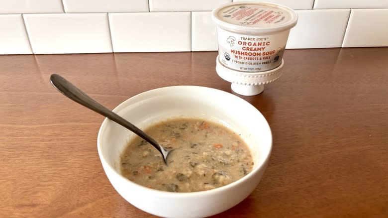 Trader Joe's mushroom soup