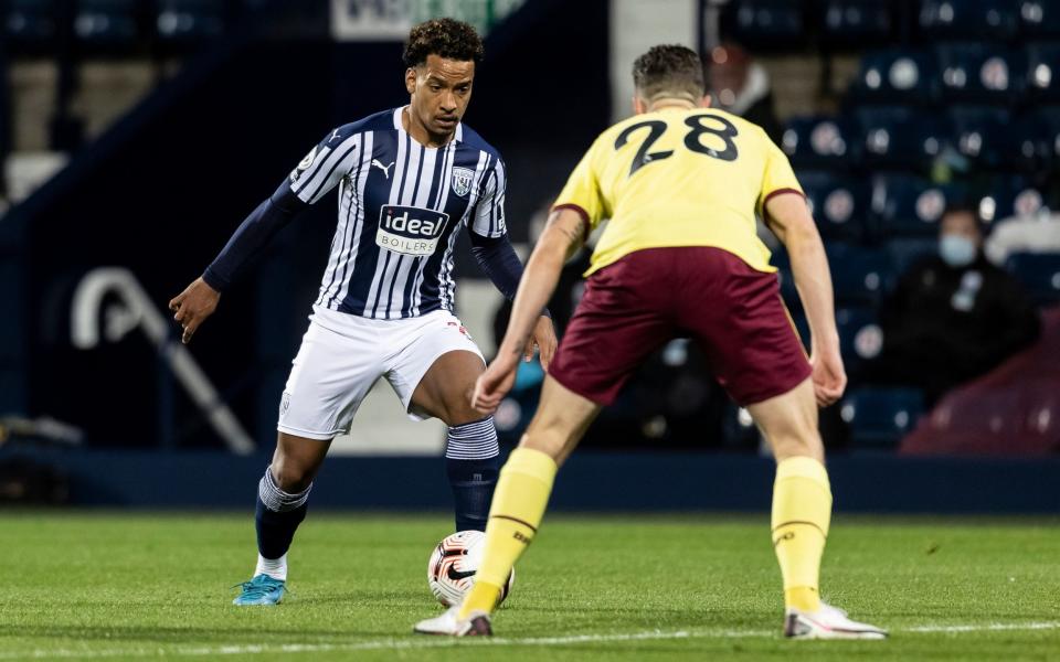 Matheus Pereira competes with Burnley's Kevin Long - GETTY IMAGES