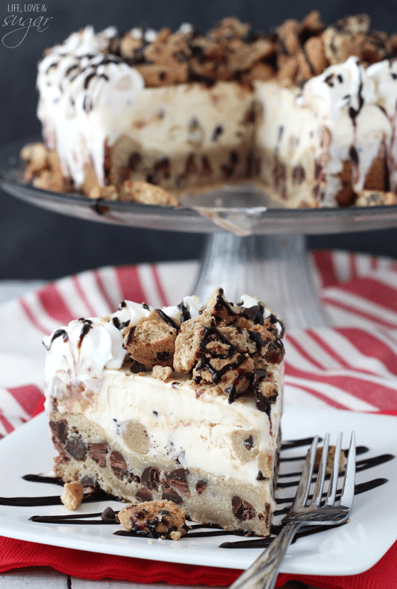 Chocolate Chip Cookie Ice Cream Cake