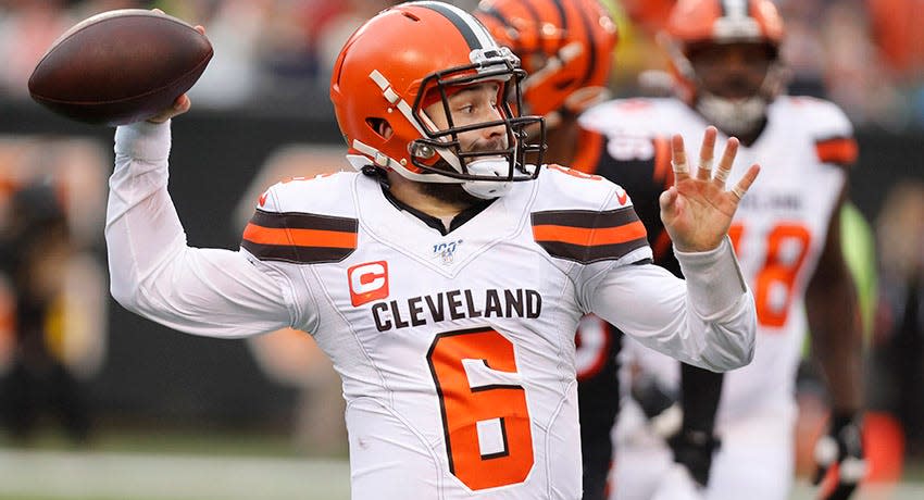 The Colts visit the Cleveland Browns on Oct. 11. Baker Mayfield is entering his third season with the Browns.