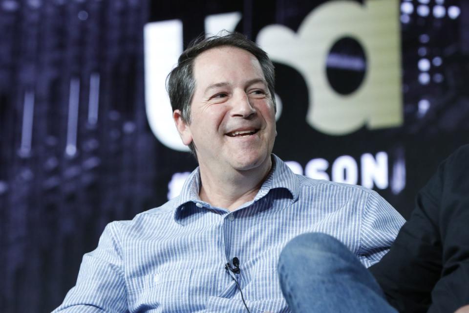 aaron korsh at the pearson panel in 2019