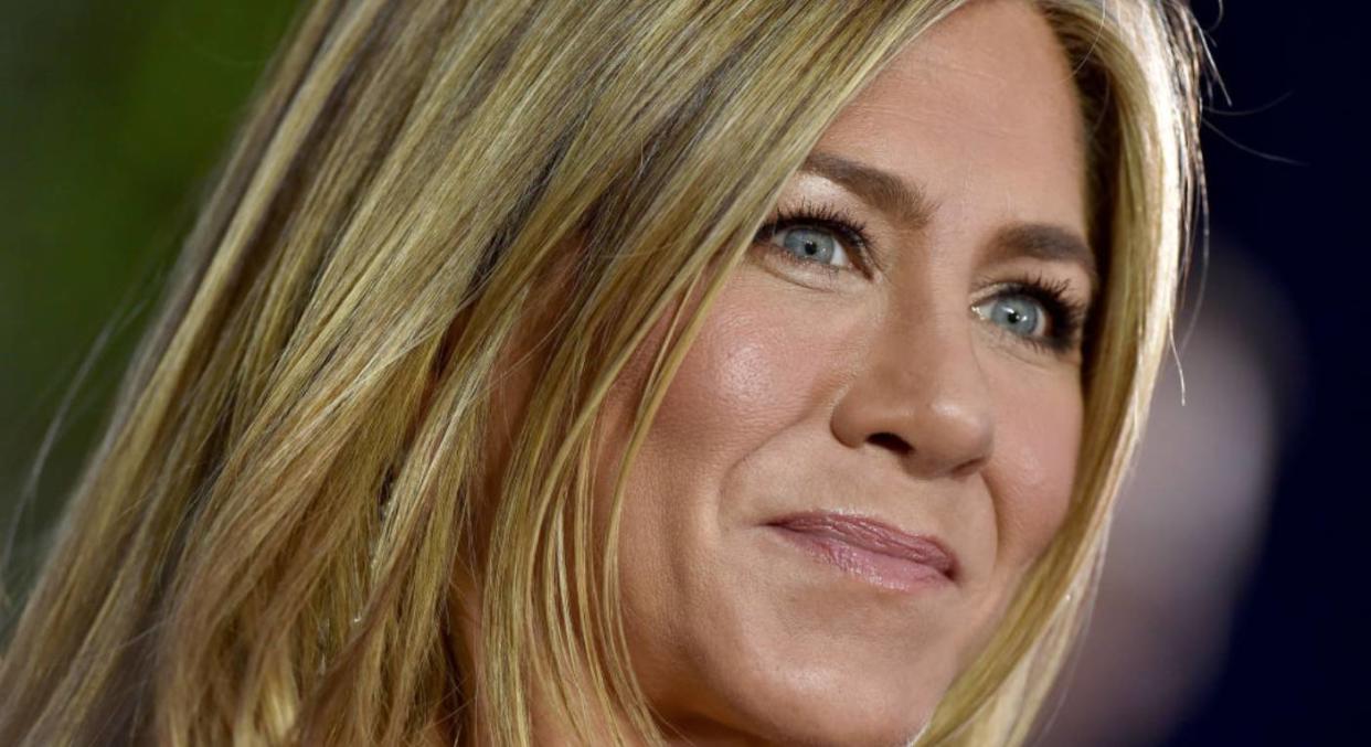 Jennifer Aniston reveals her go-to skincare is Aveeno's Daily Moisturiser (Getty Images)