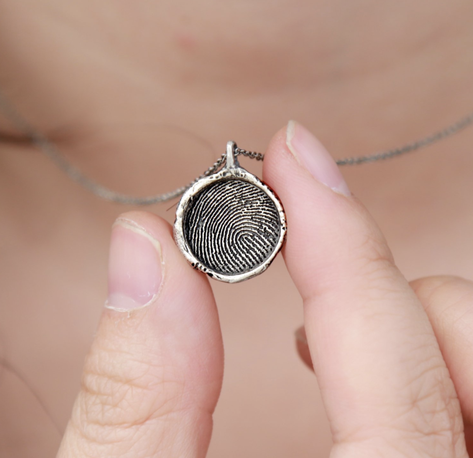 Personalized Finger Print Necklace