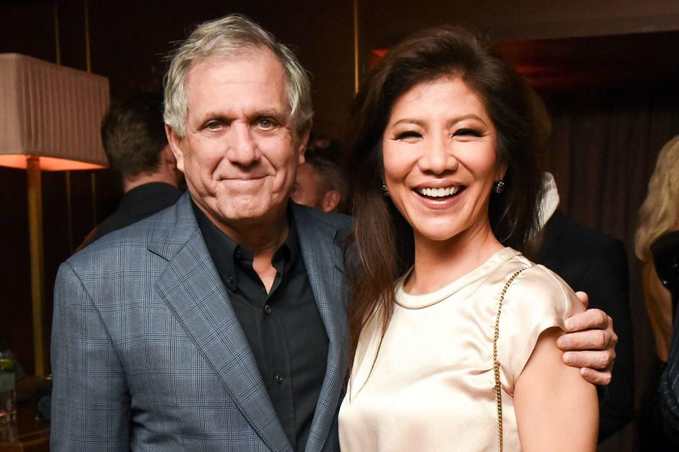 <p>Zach Hilty/BFA/Shutterstock</p> Les Moonves and Julie Cheen Moonves in 2017