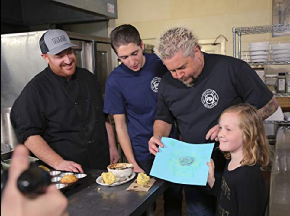 38) If a restaurant is super lucky, it'll make it into Fieri's books.