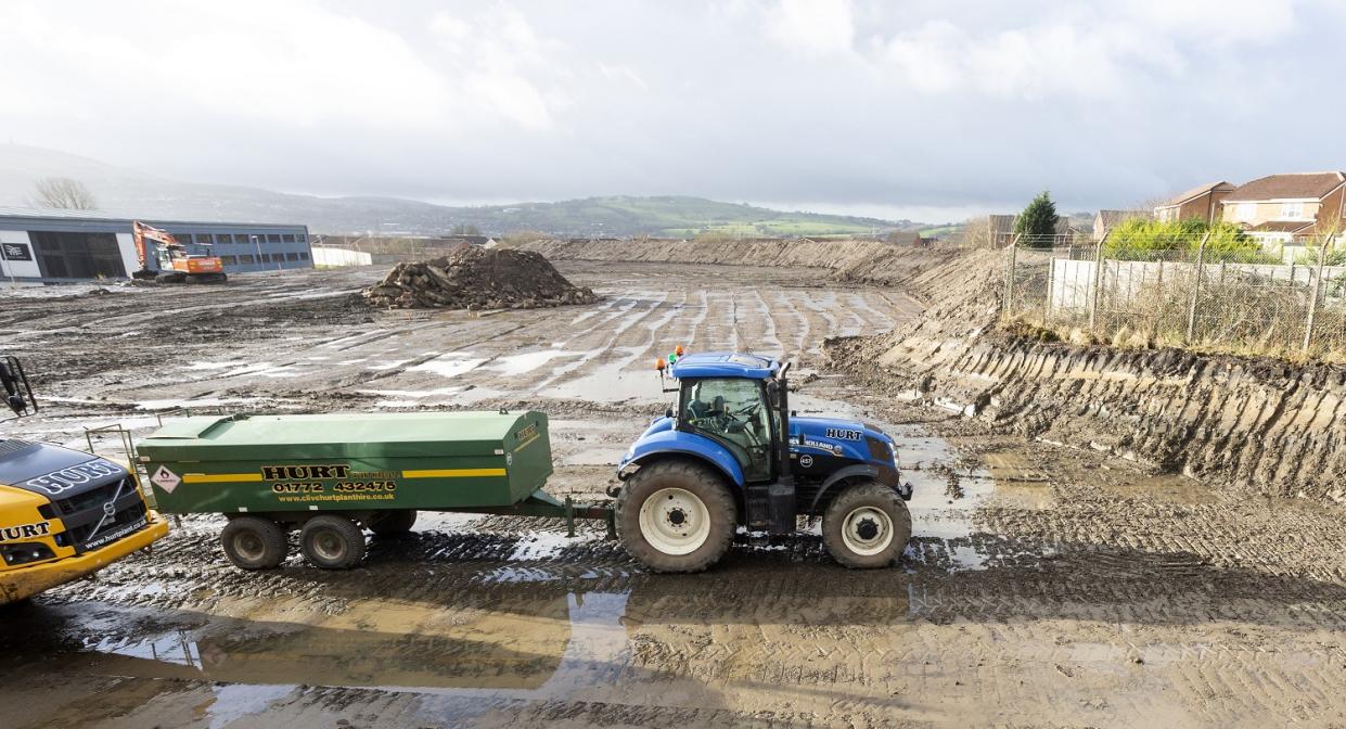 Work under way at the site in Lower Darwen, near Blackburn, owned by Ciceley Commercials ltd