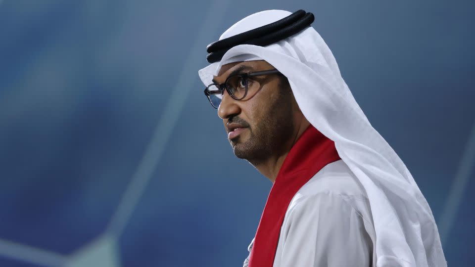 Sultan Al Jaber, COP28 President, speaks at the meeting on December 2. - Sean Gallup/Getty Images