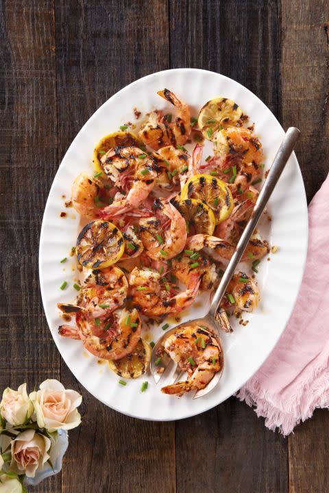 Hawaiian | Side: Spicy Grilled Shrimp With Garlic and Lemon