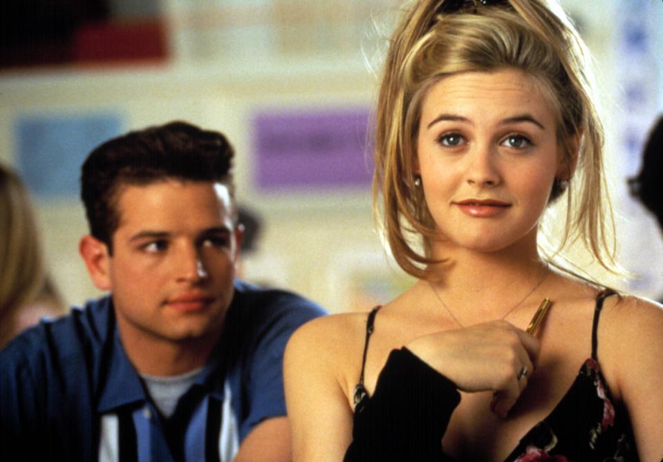 Alicia Silverstone’s tousled blond high pony