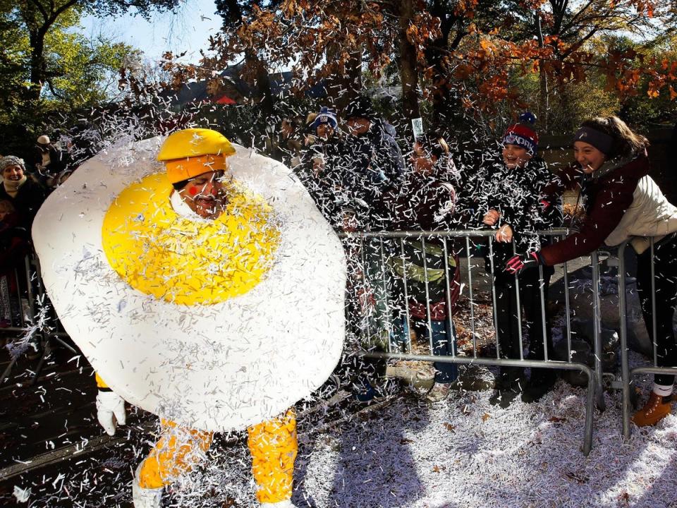 A performer in the parade (AP)