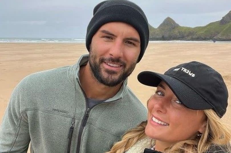 Liam Reardon and Millie Court during a weekend getaway in Pembrokeshire