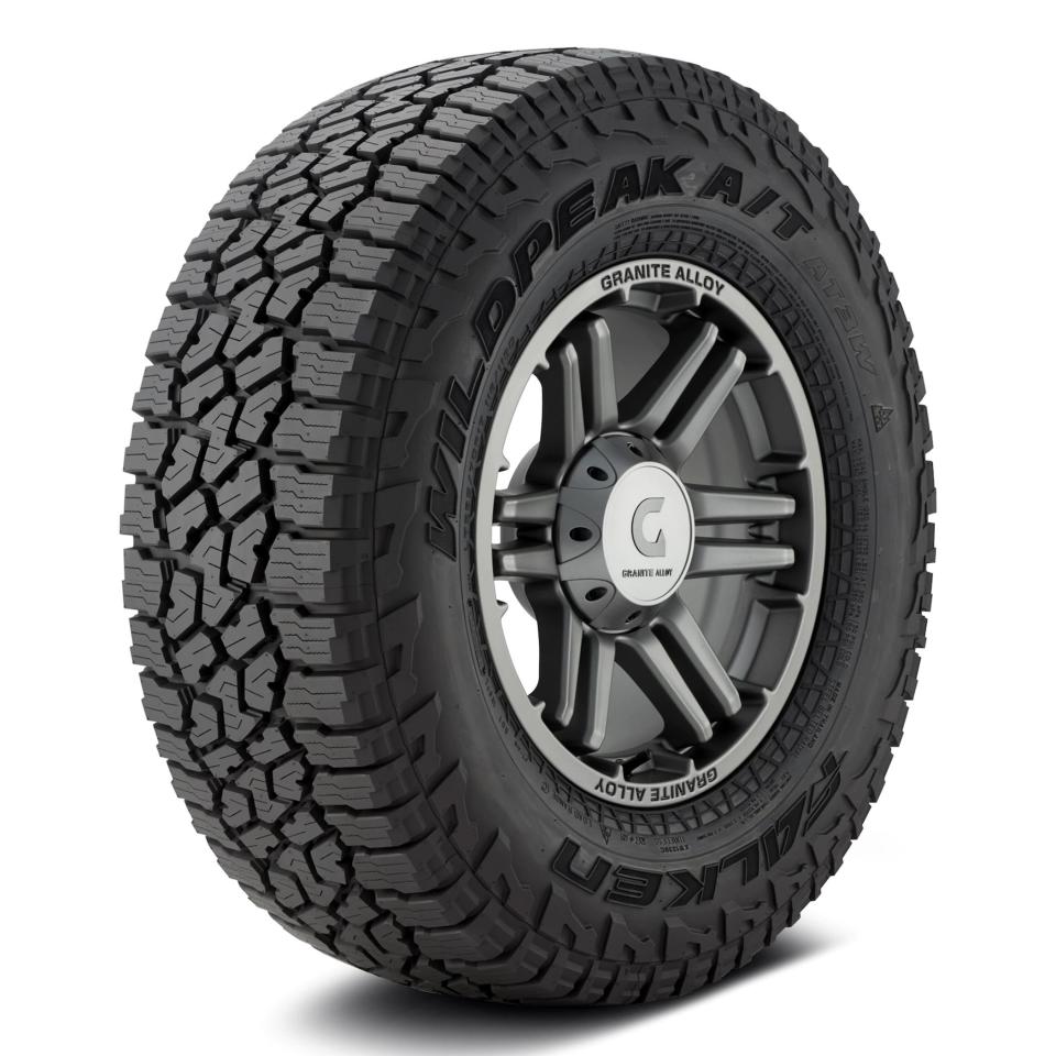 <p><a href="https://go.redirectingat.com?id=74968X1596630&url=https%3A%2F%2Frealtruck.com%2Fp%2Ffalken-wildpeak-a-t3w-tires%2F&sref=https%3A%2F%2Fwww.roadandtrack.com%2Fgear%2Fg44879620%2Fbest-truck-tires-experts%2F" rel="nofollow noopener" target="_blank" data-ylk="slk:Shop Now;elm:context_link;itc:0;sec:content-canvas" class="link ">Shop Now</a></p><p>Falken Wildpeak A/T3W</p><p>realtruck.com</p><p>$629.00</p><span class="copyright">RealTruck</span>