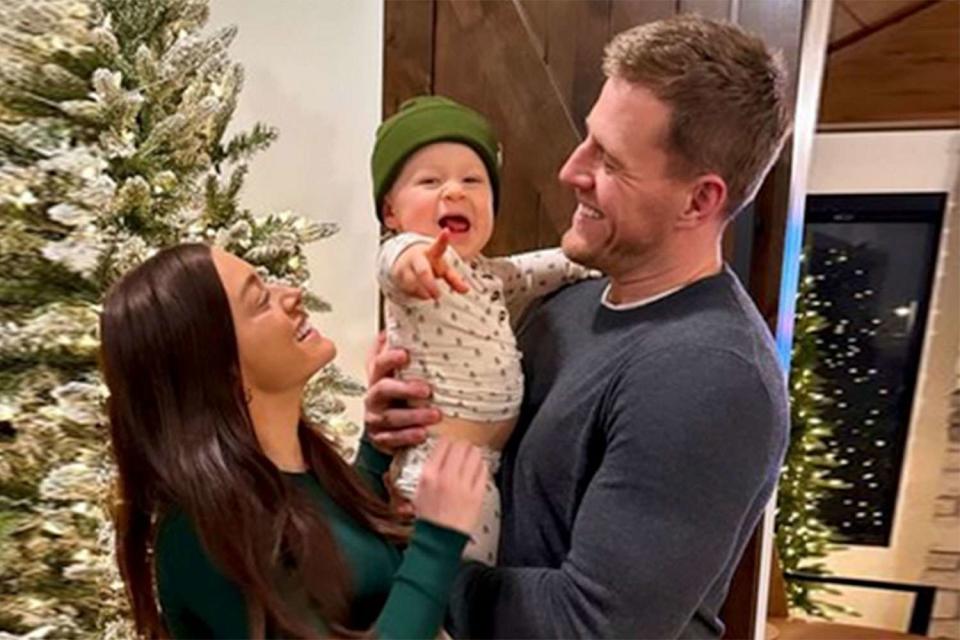 <p>JJ Watt/instagram</p> Kealia Watt, Koa Watt, and JJ Watt