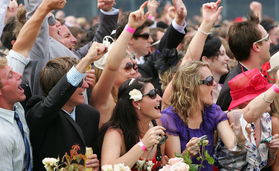 We're all fans of a few Melbourne Cup beverages. Photo: Getty Images