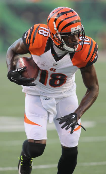 A.J. Green says he'll miss a Cincinnati Bengals game if his baby is born that day (Getty Images).