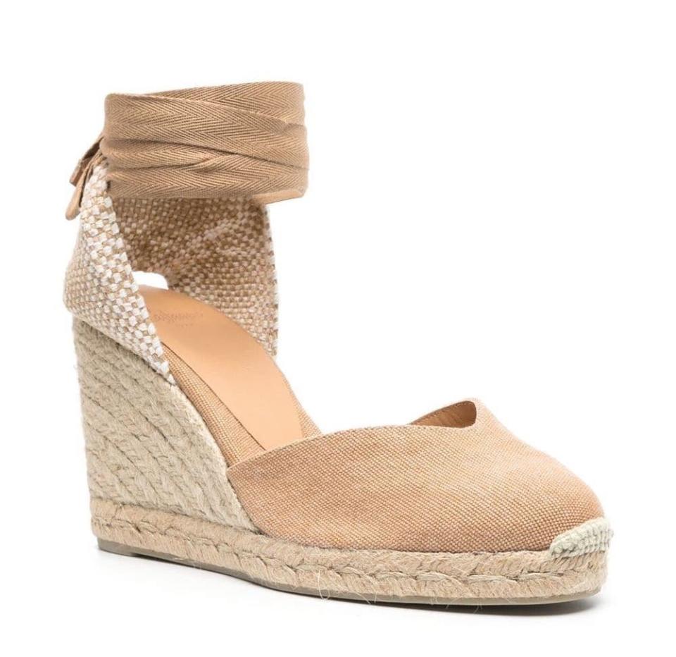 Castañer Chiara 95mm wedge espadrilles. Image via Farfetch.