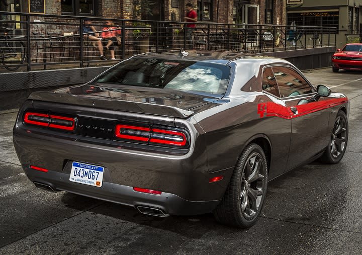 2016 Dodge Challenger R/T Plus with R/T Classic package rear quarter right photo