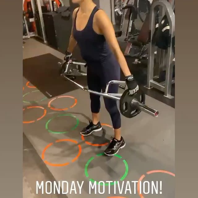 She focuses on basic weight training.