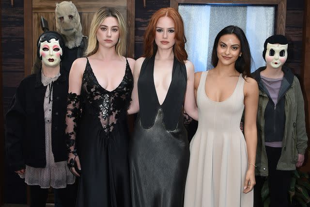 <p>Vivien Killilea/Getty</p> (L-R) Lili Reinhart, Madelaine Petsch, and Camila Mendes