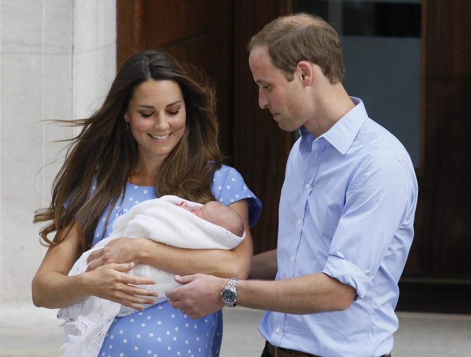 Prince George was swaddled as a baby. [AP Photo/Kirsty Wigglesworth]