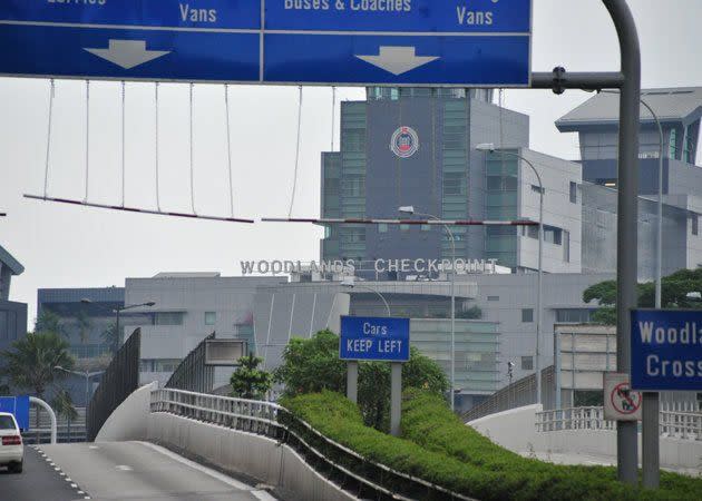 Woodlands Checkpoint (Yahoo file photo) 