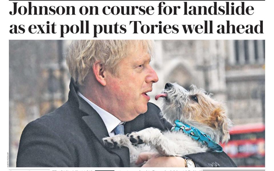 Boris Johnson was predicted to sweep to victory, and the results have proved the exit poll to be correct - Telegraph