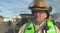 'I don't feel good:' Owner watches Saint John building go up in flames