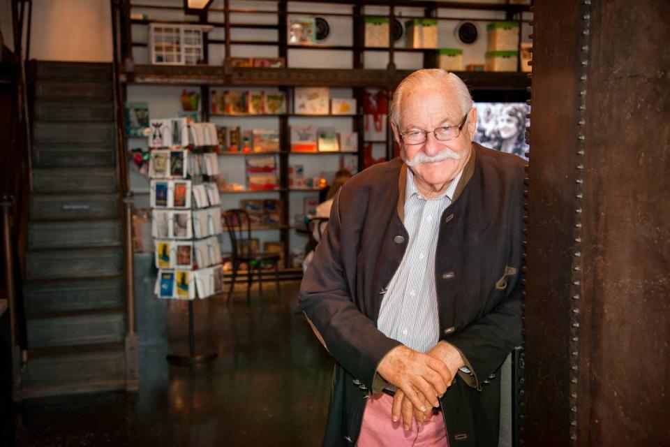 Mitchell “Micky” Wolfson Jr. in the bookstore and cafe at the Miami Beach museum he founded, The Wolfsonian-FIU.