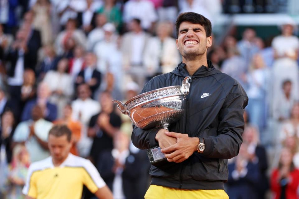 Alcaraz is the eighth Spaniard to win the Coupe des Mousquetaires (Getty)