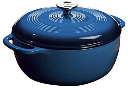 Lodge 6 Quart Enameled Cast Iron Dutch Oven