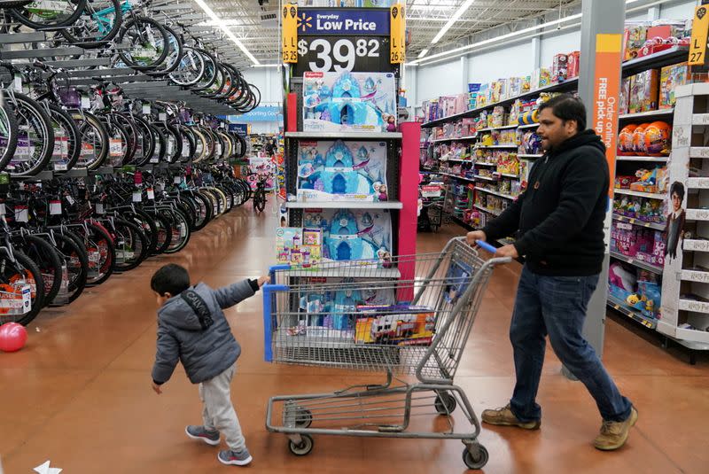 FILE PHOTO: People Shop in Walmart in King of Prussia Pennsylvania on Black Friday