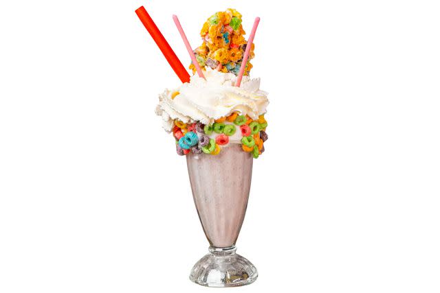 <p>Holsteinâ€™s Shakes and Buns</p> The Cereal Bowl Bamboozled Shake from Shakes and Buns in Las Vegas