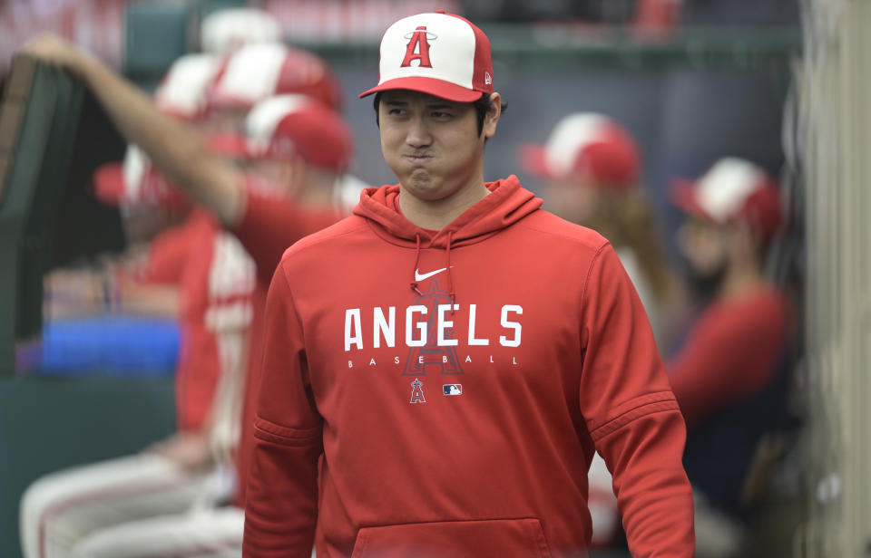 洛杉磯天使大谷翔平。（Photo by John McCoy/Getty Images）