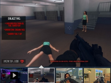 Action Shooter, which is a school-shooter simulation game, has raised several complaints. Source: Steam