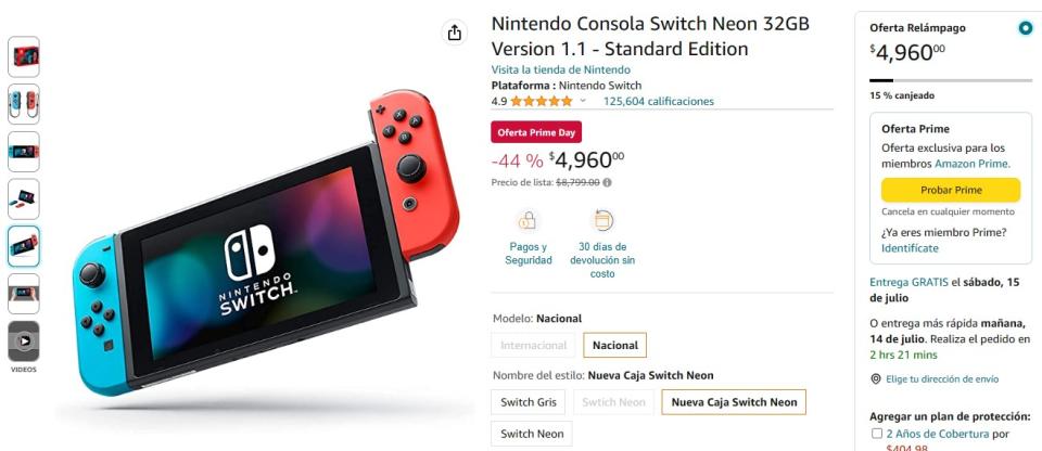 El momento que estabas esperando para comprar tu Switch