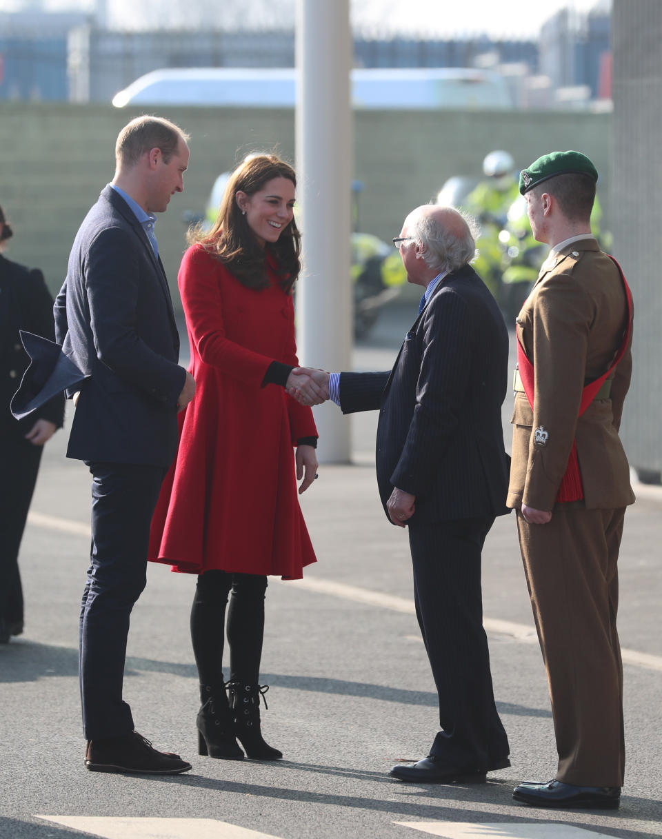 The Duke and Duchess of Cambridge’s visit to Northern Ireland was not announced beforehand [Photo: PA]