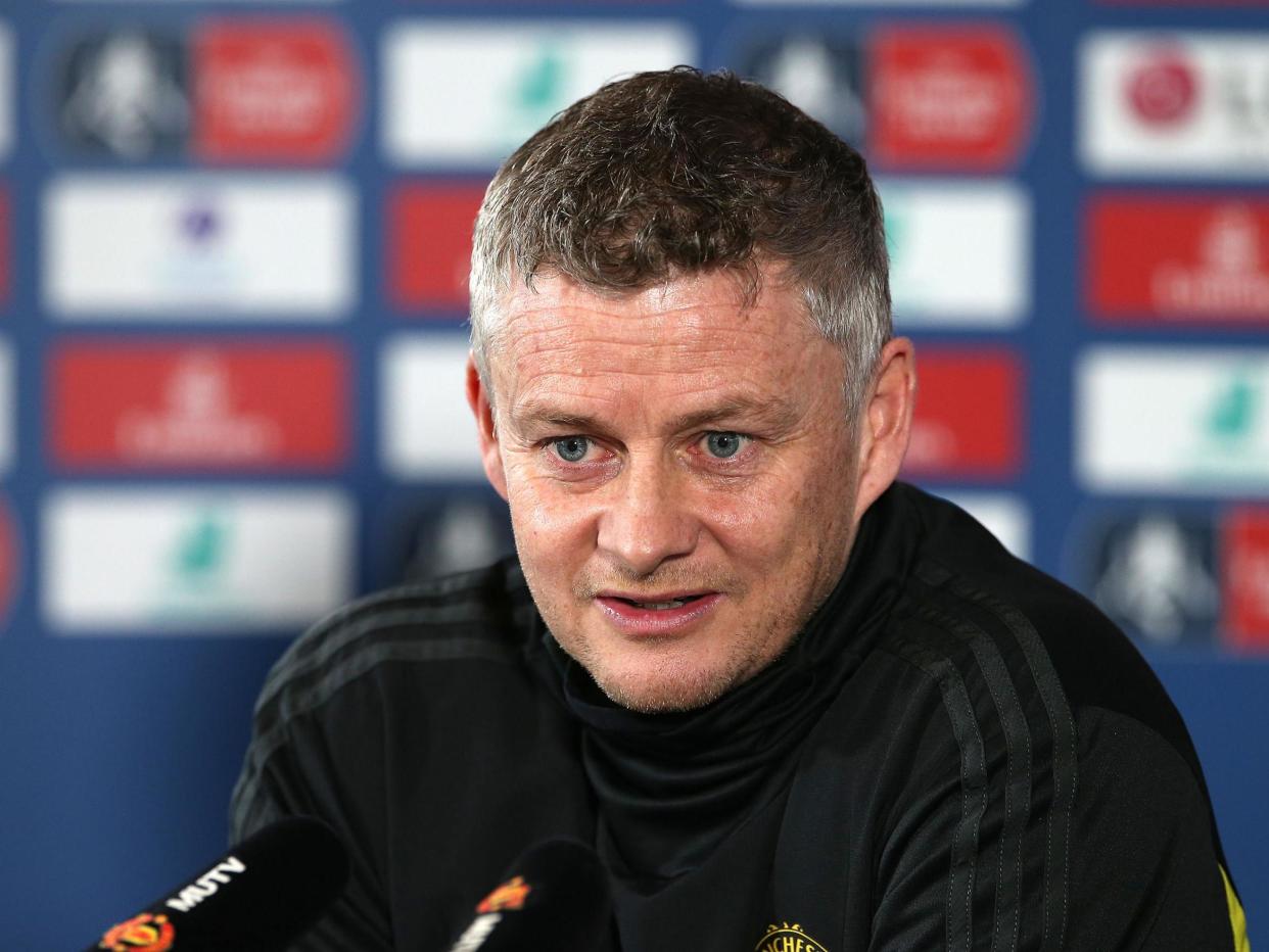 Manchester United manager Ole Gunnar Solskjaer: Manchester United via Getty Imag