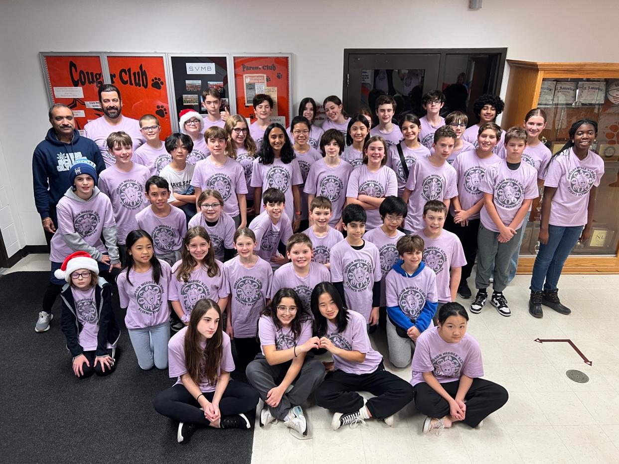 Pictured is the Hudson Middle School Science Olympiad team at the Sylvania Invitational Tournament.