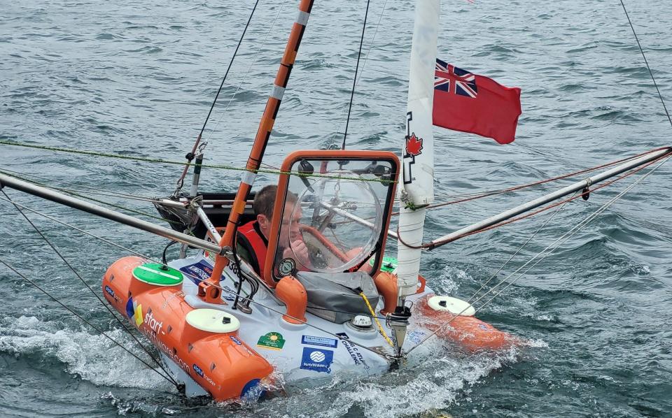 Andrew Bedwell's boat Big C started letting in water and he was forced to return to shore - Keith Galway / SWNS